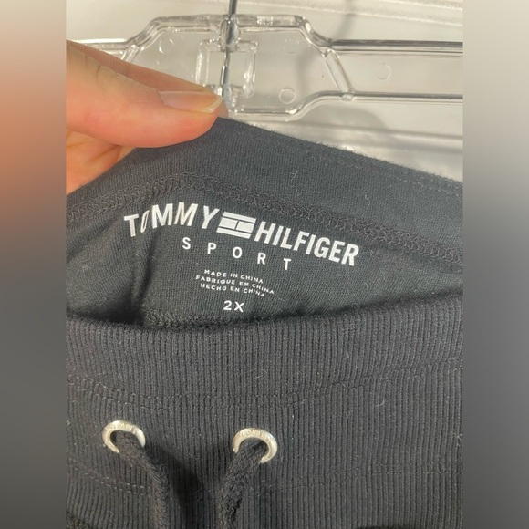 Tommy Hilfiger Sport Colorblocked Velour Jogger Pants With Micro-Tape Trim 2X - Picture 8 of 13